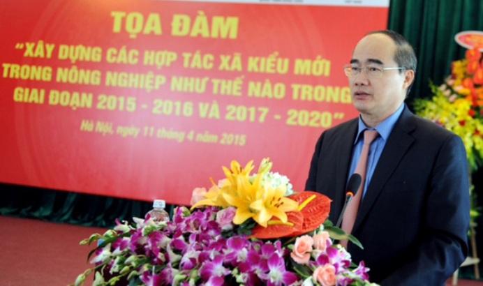 Ông Nguyễn Thiện Nhân, Chủ tịch Ủy ban TW  MTTQ Việt Nam phát biểu tại Tọa đàm