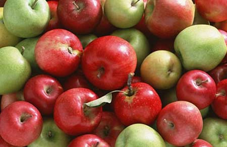 Các mẹ có thể nhận biết táo Trung Quốc thông qua hình dáng và màu sắc của trái