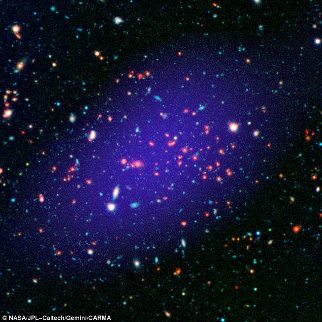 Cụm thiên hà khổng lồ cách Trái Đất 8.5 tỷ năm ánh sáng