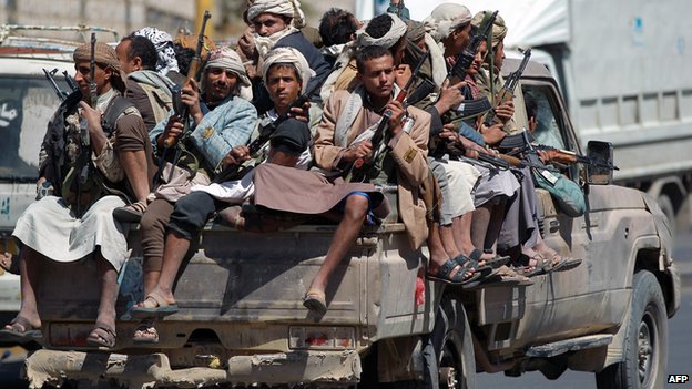 Lực lượng phiến quân Houthi tại Yemen đang hứng chịu những trận không kích của liên quân