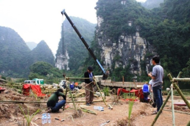 Phim King Kong 2 xây dựng “ngôi làng bí ẩn” tại Ninh Bình