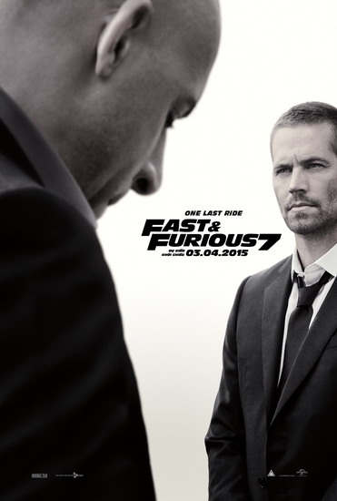 Poster mới nhất của phim Fast and furious 7. Bộ phim dự kiến ra mắt khán giả Việt Nam vào ngày 3/4