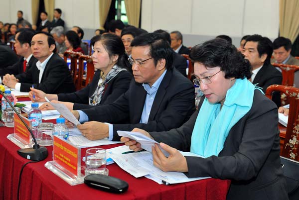 Phó Chủ tịch Quốc hội Nguyễn Thị Kim Ngân tham gia hội nghị hiệp thương