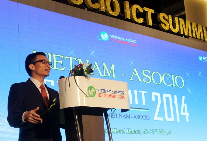 Phó thủ tướng Chính phủ Vũ Đức Đam tại Diễn đàn cấp cao Công nghệ thông tin (CNTT) Việt Nam - ASOCIO 2014