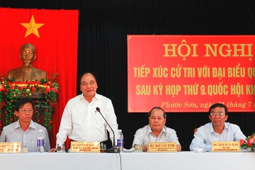 Phó Thủ tướng Nguyễn Xuân Phúc tiếp xúc cử tri tại tỉnh Quảng Nam