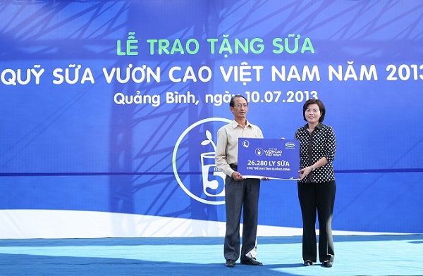Quỹ sữa vương cao Việt Nam đến với mọi miền đất nước