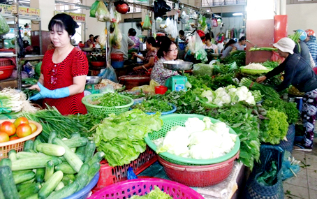 Tết Nguyên đán: Không lo ‘sốt’ giá thịt, rau