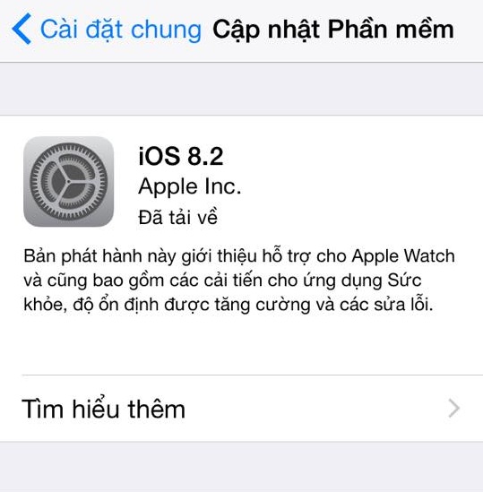 iOS cũng là một sản phẩm mới của Apple được cập nhật tới người dùng