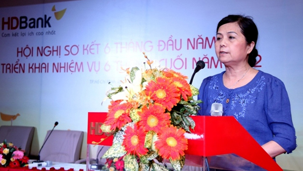 Bà Lê Thị Băng Tâm – chủ tịch HĐQT ngân hàng HDBank