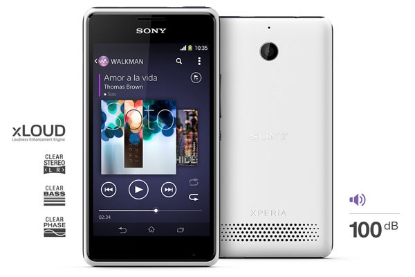Dòng smartphone giá rẻ nghe nhạc chất lượng cao mang tên Sony Xperia E1