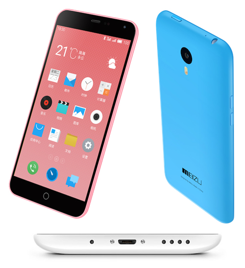 Kiểu dáng của chiếc smartphone giá rẻ Meizu M1 Note gợi đến thiết kế của iPhone 5C