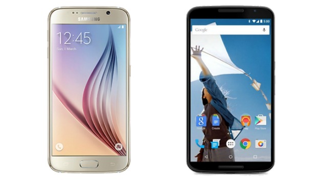 Nexus 6 và Galaxy S6 hiện đang là 2 mẫu smartphone hot nhất trên thị trường