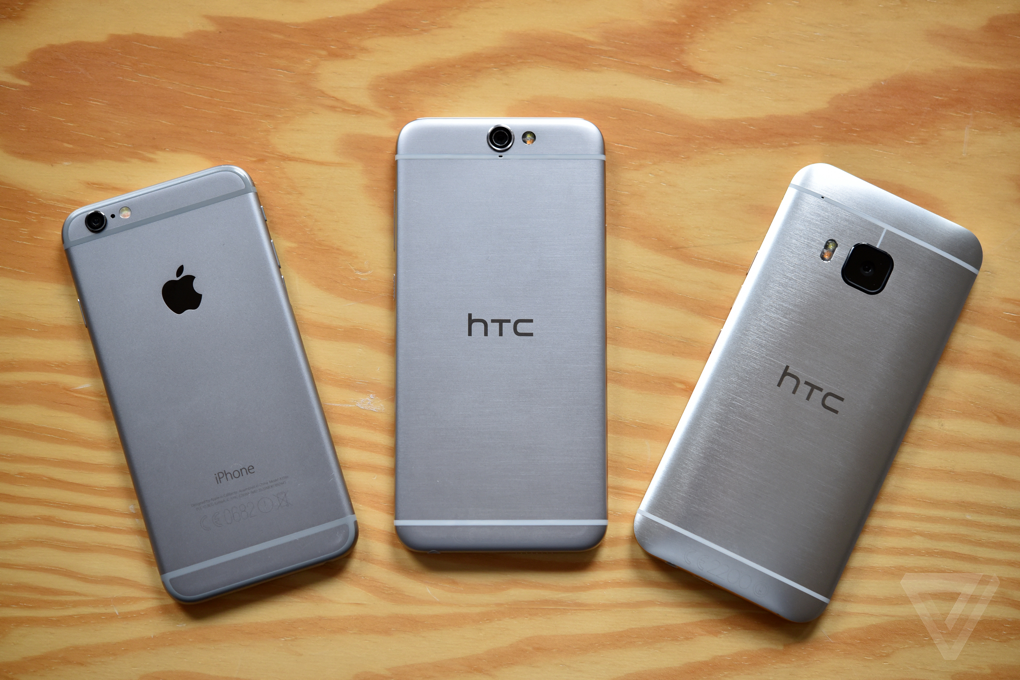 Mặt sau của HTC One A9 khá giống với iPhone 6S