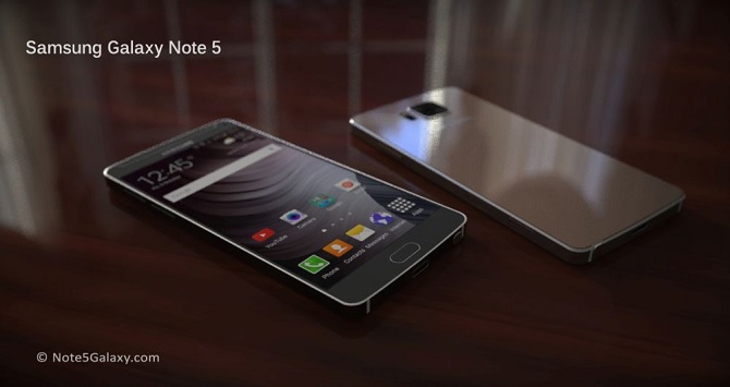 Concept của chiếc smartphone hot nhất Galaxy Note 5 đẹp lung linh với màn hình 5.9 inch