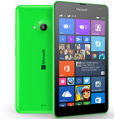 Microsoft Lumi 535 là smartphone giá rẻ đầu tiên mang thương hiệu Microsoft thừa hưởng thiết kế từ Nokia