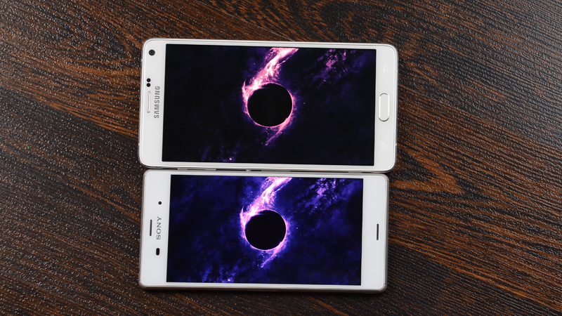 So sánh điện thoại Galaxy Note 4 và Xperia Z3