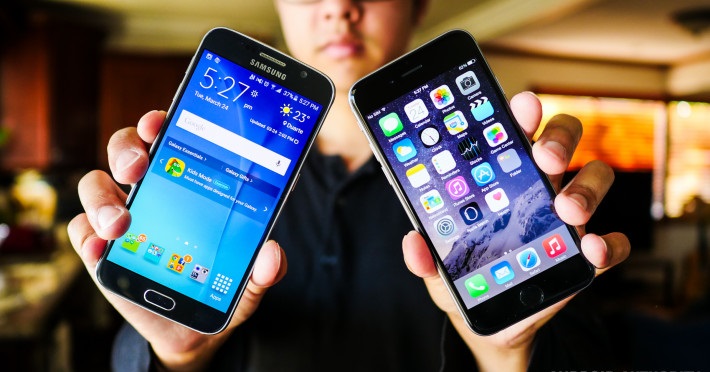Điện thoại iPhone có độ phân giải thua Galaxy S6