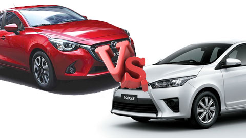 Cả Toyota Yaris và Mazda2 2015 đều có ưu thế nổi trội khi so sánh xe ô tô