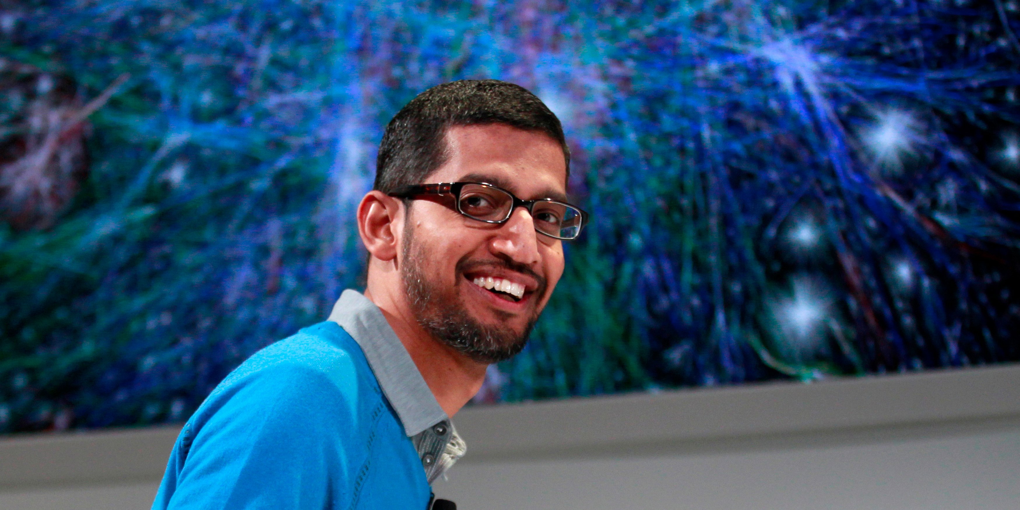 Chân dung vị CEO gốc Ấn của Google. Ảnh: Reuters