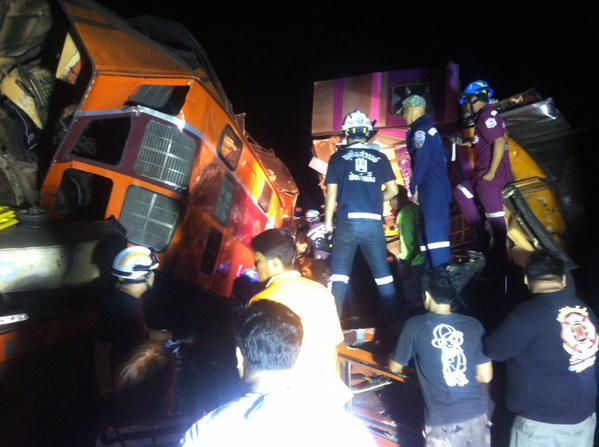 Vụ tai nạn đường sắt nghiêm trọng đã xảy ra tại Thái Lan vào hôm 26/3
