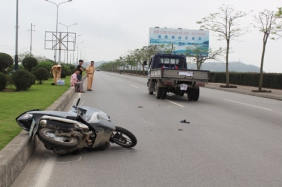 Hiện trường vụ tai nạn giao thông 