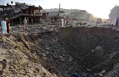 Hiện trường vụ tấn công khủng bố tại khu dân cư Shah Shaheed, Kabul, Afghanistan