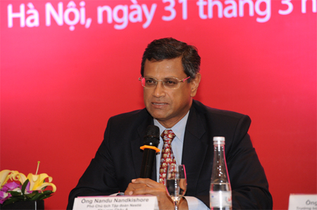 Ông Nandu Nankishore, Phó Chủ tịch điều hành, phụ trách khu vực châu Á, châu Đại Dương và châu Phi , tập đoàn Nestlé.