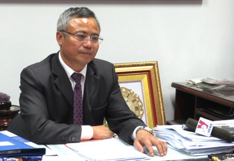 Ông Nguyễn Đăng Chương trong buổi trao đổi với báo chí