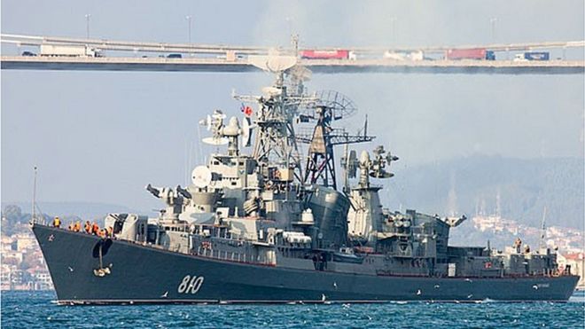 Tàu chiến Smetlivy của Nga. (Ảnh: Bộ Quốc phòng Nga