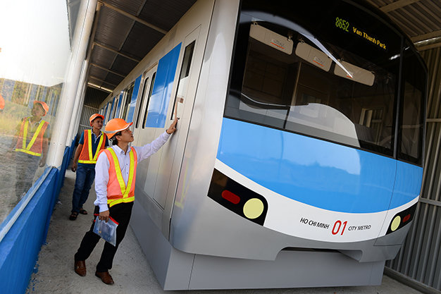 Tuyến tàu Metro số 1 dự kiến sẽ được vận hành vào năm 2017