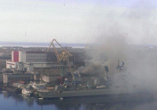 Hồi năm ngoái cũng từng xảy ra vụ việc một tàu ngầm hạt nhân bị cháy ở Nga