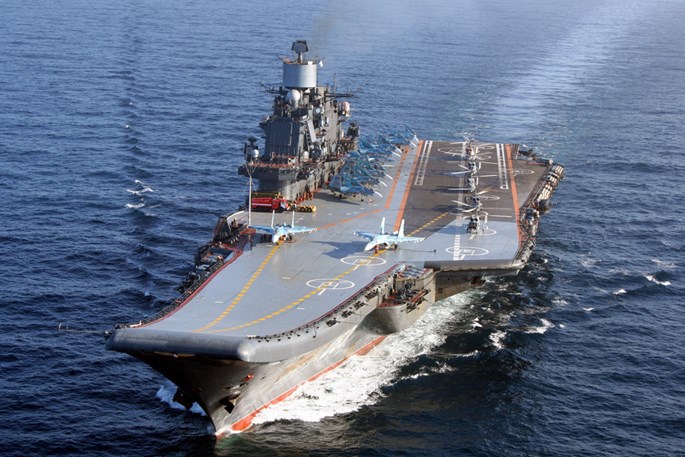 Tàu sân bay Đô đốc Kuznetsov của Nga sẽ đến Syria để tham gia chiến đấu chống khủng bố IS
