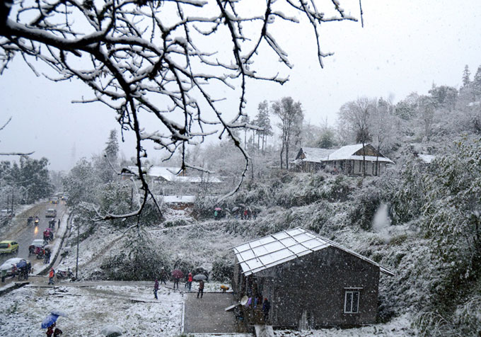 Khung cảnh ngày tuyết của Sa Pa – một gợi ý cho ‘Tết dương lịch 2015 nên đi chơi đâu’