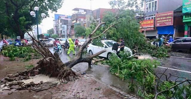 Trong những tin tức thời sự 24h hôm nay có việc Hà Nội thiệt hại gần 200 tỷ đồng sau cơn bão số 1.