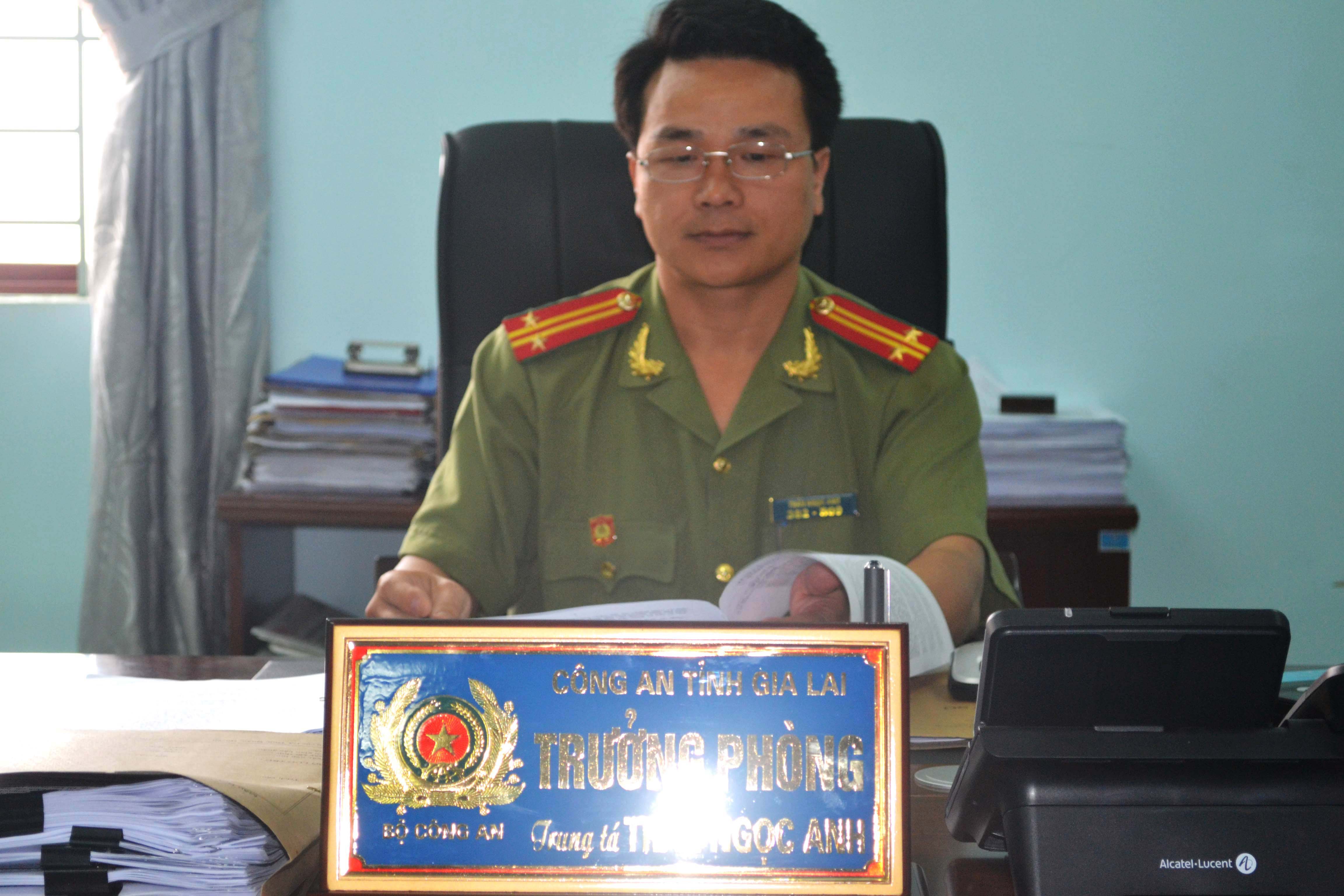 Trung tá Trần Ngọc Anh, Trưởng phòng Tham mưu (Công an tỉnh Gia Lai)