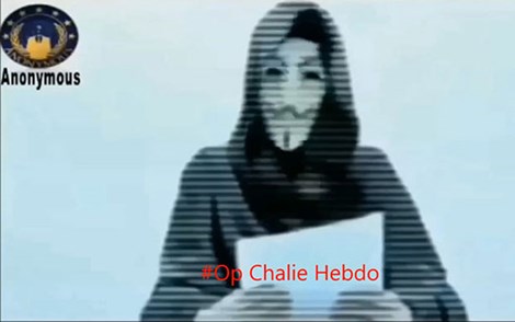 Thảm sát tòa báo Charlie Hebdo khiến nhóm tin tặc lớn nhất thế giới Anomynous tuyên chiến khủng bố Hồi giáo