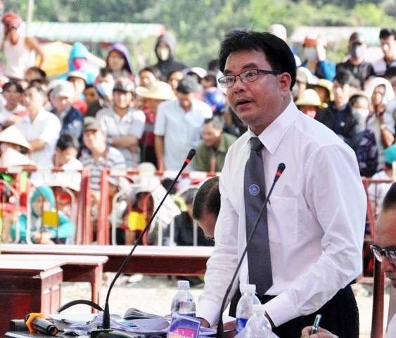 Luật sư Nguyễn Quốc Anh - Đoàn luật sư TP.HCM, bào chữa cho bị cáo Trần Đình Thoại 
