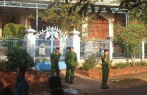 Căn nhà trong vụ thảm sát Gia Lai bị phong tỏa để khám nghiệm hiện trường