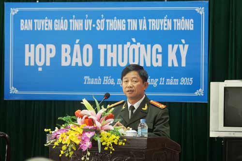 Thượng tá Nguyễn Văn Bình- Phó Trưởng phòng PA 83, Công an tỉnh Thanh Hóa 