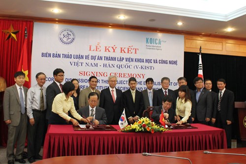 Thành lập Viện Khoa học và Công nghệ Việt Nam - Hàn Quốc