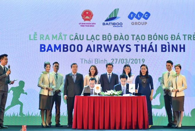 Ra mắt Câu lạc bộ đào tạo bóng đá trẻ Bamboo Airways Thái Bình