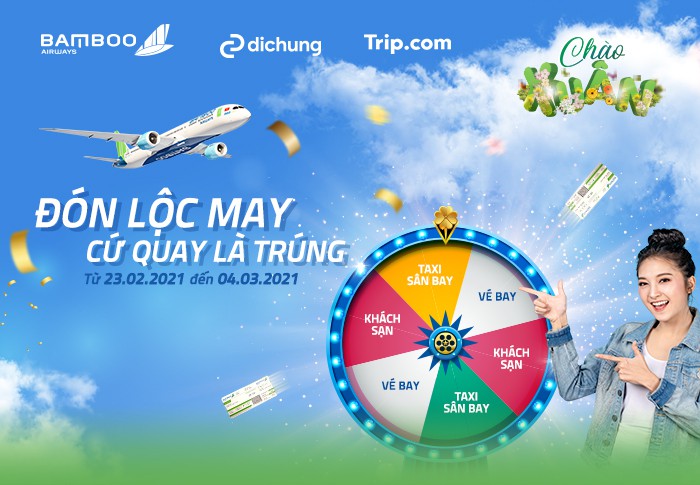 Du xuân đón lộc, cứ quay là trúng quà cùng Bamboo Airways