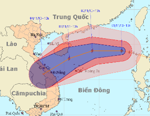 Bão số 12 Krosa sẽ tiếp tục vào miền trung