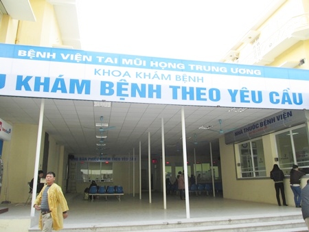 Khoa khám bệnh tự nguyện của bệnh viện Tai Mũi Họng Trung ương