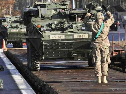 Đoàn thiết giáp Mỹ sẽ thực hiện chuyến hành trình qua 6 nước Đông Âu