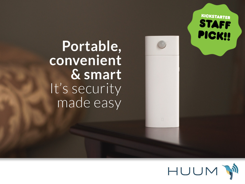 Huum là một thiết bị an ninh gia đình không dây và vô cùng nhỏ gọn