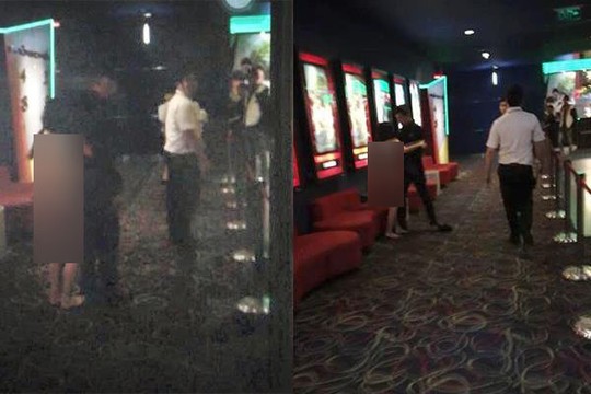 Thiếu nữ lột sạch đồ ngay tại rạp chiếu phim trước ánh mắt của nhiều người.
