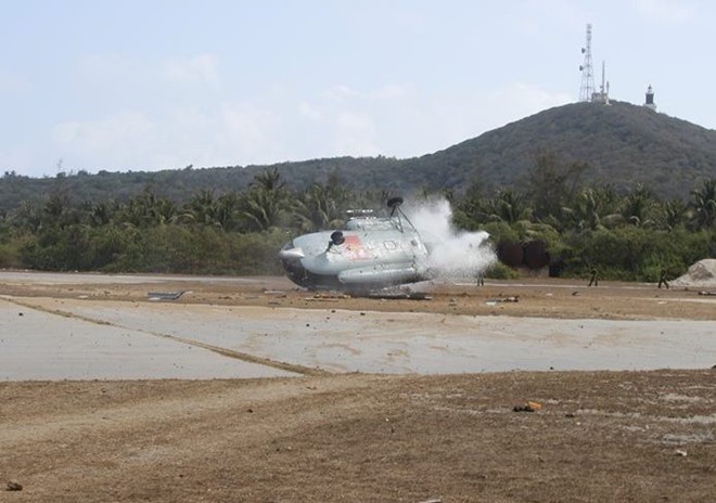 Trực thăng quân sự MI8 rơi ở Bình Thuận ngày 26/3