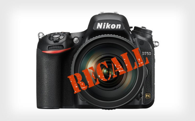 Lô sản phẩm máy ảnh Nikon D750 bị thu hồi nằm trong thời gian sản xuất từ tháng 12/2014 đến tháng 6/2015