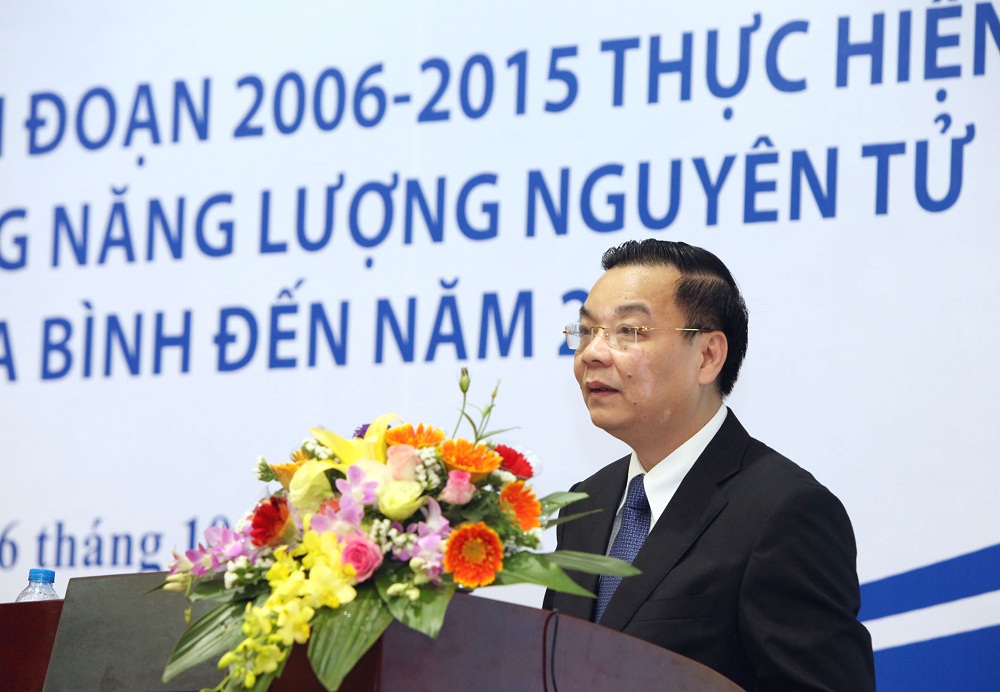 Thứ trưởng Bộ Khoa học và Công nghệ Chu Ngọc Anh phát biểu khai mạc Hội nghị. 